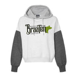 Braaten - Colorblock Crop Hoodie - Unisex - Charcoal