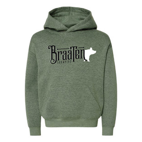 Braaten - Fleece Hoodie - Youth - Bamboo Blackout