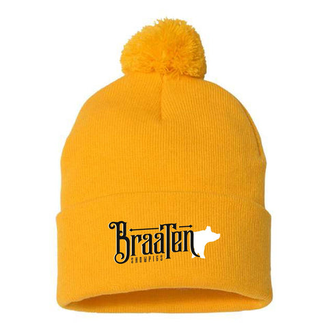 Braaten 25 - Pom Pom Beanie - Gold