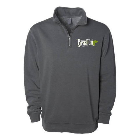 Braaten 25 - Pigment Dyed Quarter Zip - Unisex - Pigment Black