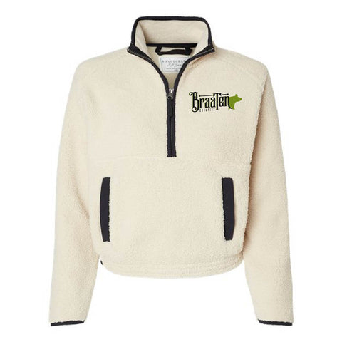 Braaten 25 - Half Zip Pullover - Womens - Natural/Black