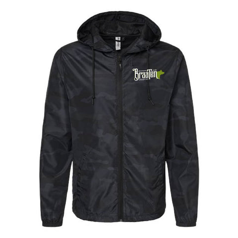 Braaten 25 - Lightweight Windbreaker Full Zip - Unisex - Black Camo