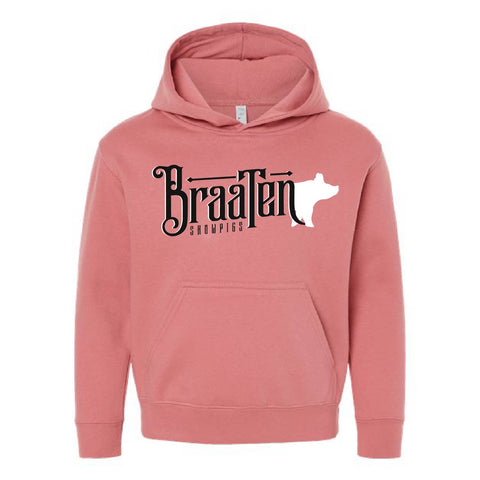Braaten 25 - Fleece Hoodie - Youth - Mauvelous
