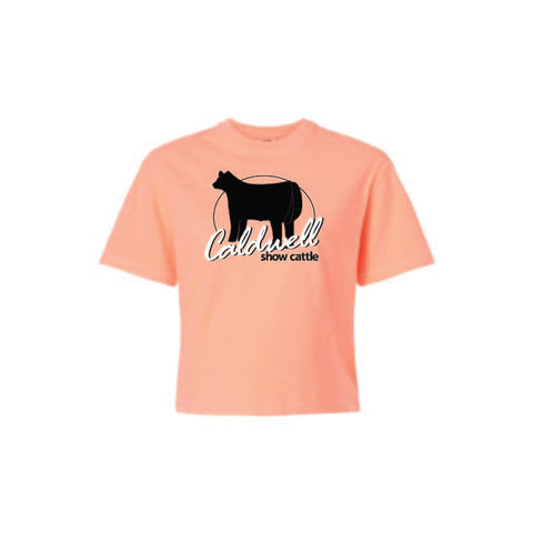 Caldwell 25 - Boxy Tee - Womens - Neon Cantaloupe