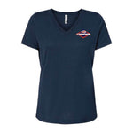 Champion Onion - V-Neck Tee - Solid Navy Tri-Blend  - Womens