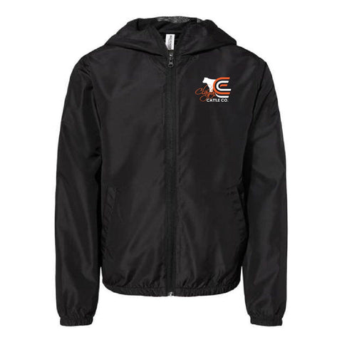 Clayton Cattle - Lightweight Windbreaker - Youth - Black