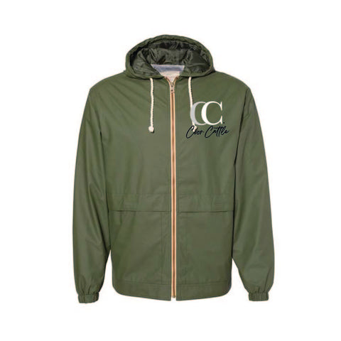 Coor Cattle - Hooded Rain JAcket - Unisex - Bronze Green
