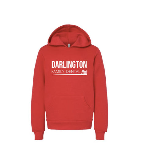 Darlington Family Dental - Sponge Fleece Hoodie - Youth - Red