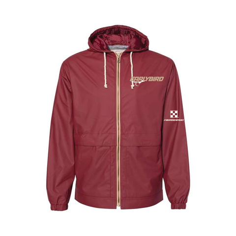 Earlybird Fall 25  - Hooded Rain Jacket - Unisex - Brick Red