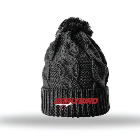 Earlybird Fall 25  - Knit Beanie - Black