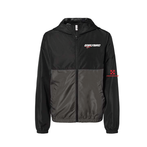 Earlybird Fall 25  - Fullzip Windbreaker - Youth - Black/Graphite