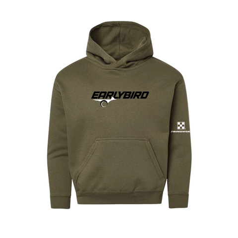 Earlybird Fall 25  - Fleece Hoodie - Youth - Military Green