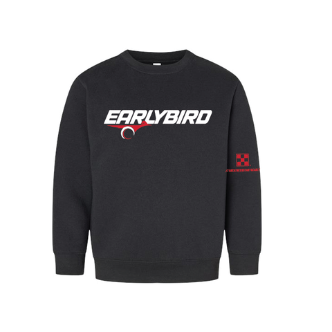 Earlybird Fall 25  - Fleece Crewneck - Youth - Black