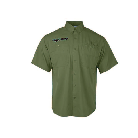 Earlybird Winter 25 - Short Sleeve Fishing Shirt - Unisex - Olive Green
