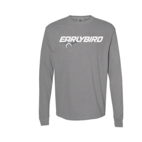 Earlybird Winter 25 - Garment Dyed Long Sleeve Tee - Unisex - Grey
