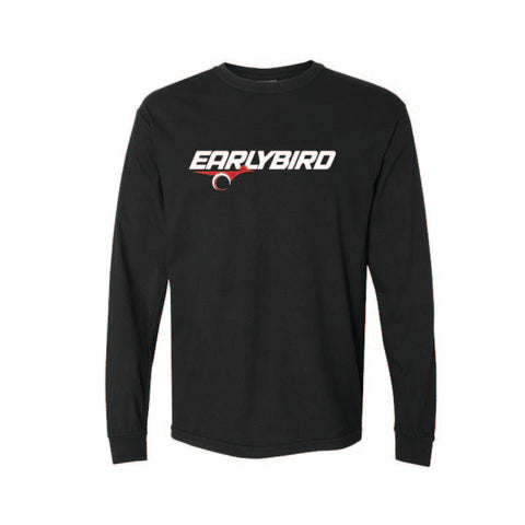 Earlybird Winter 25 - Garment Dyed Long Sleeve Tee - Unisex - Black