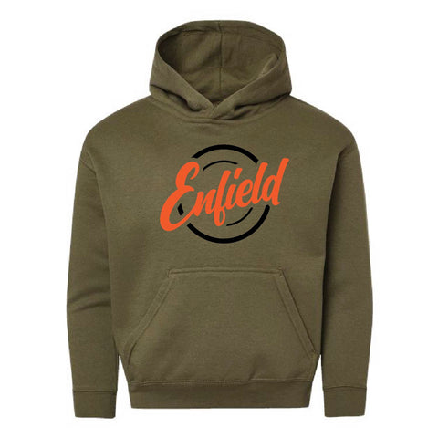 Enfield - Fleece Hoodie - Youth - Military Green