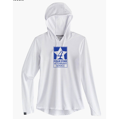 Four Star Vet Service - Womens Hoodie - White