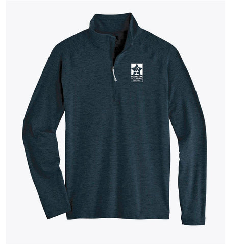 Four Star Vet Service - Adult Quarter Zip - Navy Blue