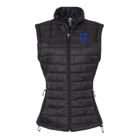 Four Star Vet Service - Womens Puffer Vest - Black