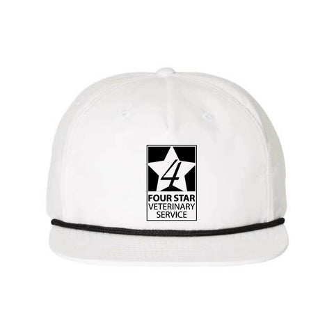 Four Star Vet Service - 256 Hat - White/Black