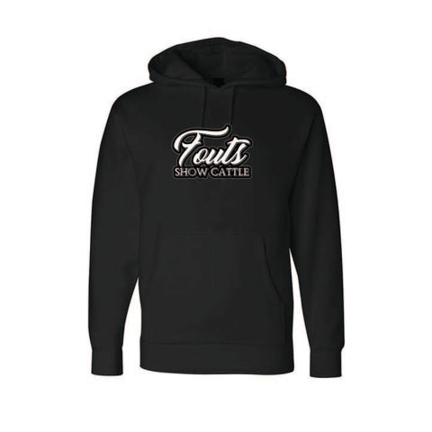 Fouts Show Cattle -Heavyweight  Hoodie - Unisex - Black