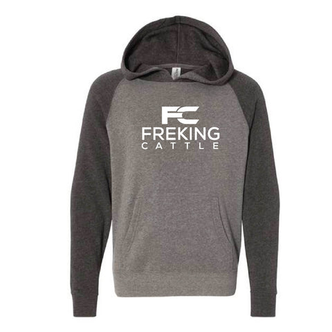 Freking - Raglan Hoodie - Youth - Nickel/Carbon