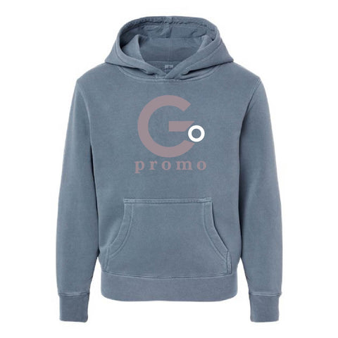 G.O. Promo - Pigment Dyed Hoodie - Youth - Pigment Slate Blue