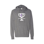 Grand Goats - Lightweight Hooded Tee - Gunmetal Heather - Unisex