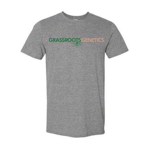 Grassroots Genetics - SoftStyle Tee - Unisex - Graphite Heather