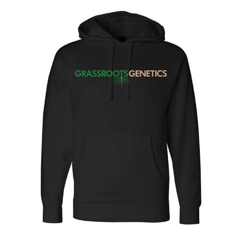 Grassroots Genetics - Heavyweight Hoodie - Unisex - Black
