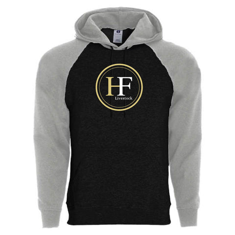 HF Livestock - Fleece Banner Hoodie - Unisex - Black/ Athletic Heather