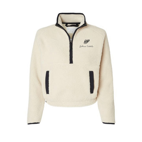 HP Cattle - Half-Zip Pullover - Womens - Natural/Black