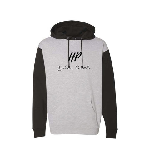 HP Cattle - Heavyweight Hoodie - Unisex - Grey Heather/Black