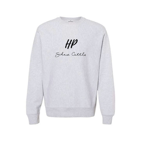 HP Cattle - Cross Grain Crewneck - Unisex - Grey Heather