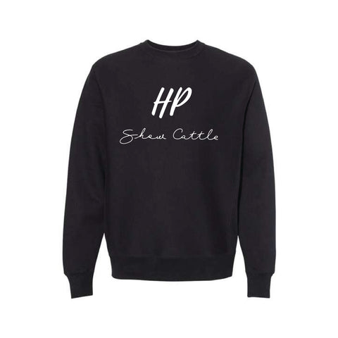 HP Cattle - Cross Grain Crewneck - Unisex - Black