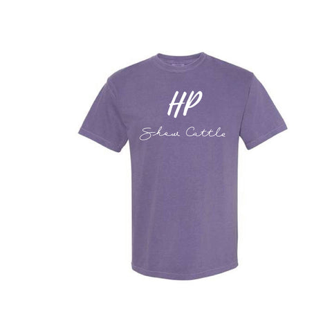 HP Cattle - Garment Dyed Tee - Unisex - Grape
