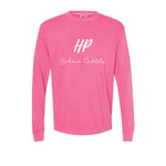 HP Show Cattle 24 - Garment Dyed Long Sleeve Tee - Unisex - Crunchberry