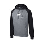 HP Show Cattle 24 - Raglan Colorblock Hoodie - Unisex - Black/Vintage Heather