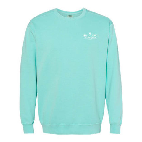 Heimerl Farms LTD - Garment Dyed Crewneck - Unisex - Chalky Mint