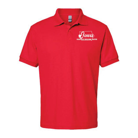 IAAE - DryBlend Jersey Polo - Unisex - Red