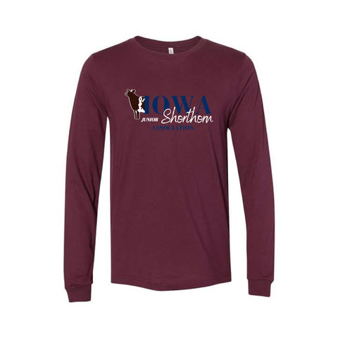 IJSA - Jersey Long Sleeve Tee - Unisex - Maroon