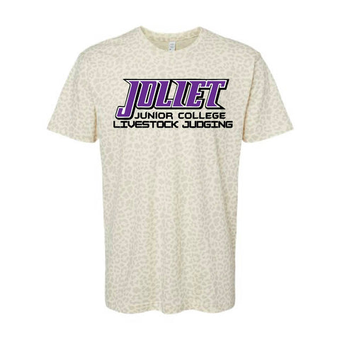 Joliet Livestock Judging - Jersey Tee - Unisex - Natural Leopard