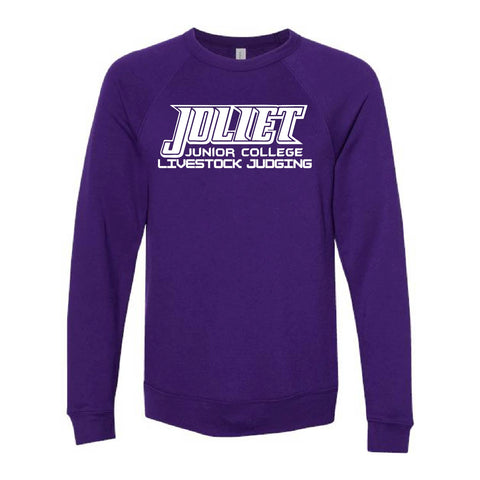 Joliet Livestock Judging - Sponge Fleece Crewneck - Unisex - Team Purple