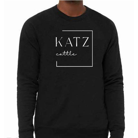 Katz Catttle - Sponge Fleece Crewneck - Unisex - Black Heather