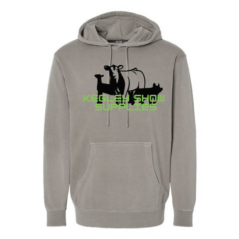 Kegley Show Supplies - Pigment Dyed Hoodie - Unisex - Pigment Cement