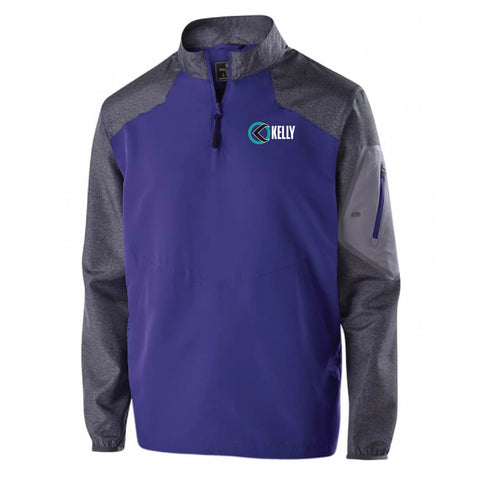 Kelly Hair Sheep - Quarter Zip - Carbon Print Purple - Adult/Unisex