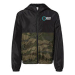 Kelly Hair Sheep - Full Zip Windbreaker - Black Forest Camo - Youth