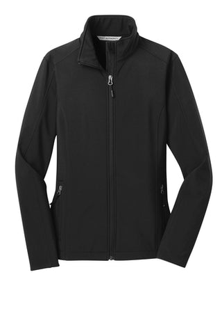Branded Show Gear - L317 - Womens Port Authority Core Soft Shell Jacket - Black