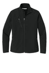 Branded Show Gear - L705 - Womens Port Authority Textured Soft Shell Jacket - Black